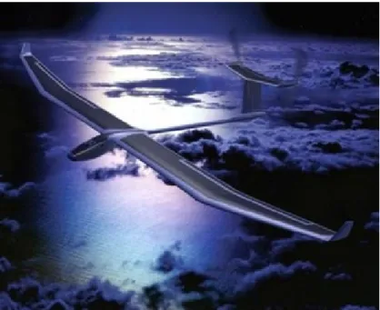 Figura 1.13: Primo disegno concettuale del Solar Impulse, successivamente modificato