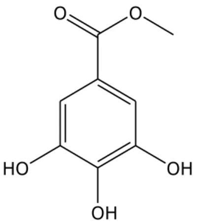 Figura 2.8 Struttura del composto 4, metilgallato. 