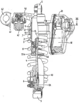 Fig. 1.8 – Sospensione WP Suspension con tre attuatori.