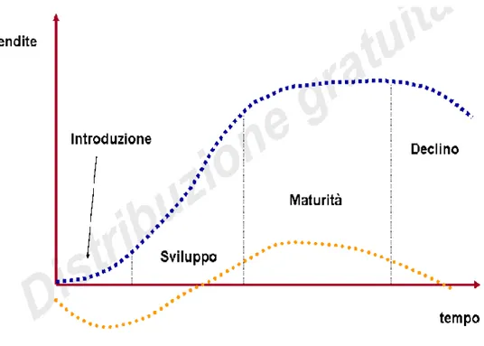 Figura 1 -Rappresentazione schematica del ciclo di vita del prodotto 