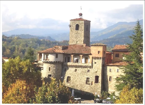 Fig. 2.2.3: La suggestiva rocca di Castelnuovo con la torre ariostesca 