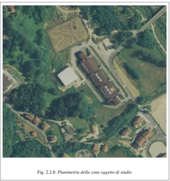 Fig. 2.2.8: Planimetria della zona oggetto di studio 