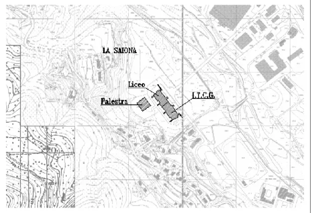 Fig. 2.2.8: Planimetria della zona oggetto di studio 