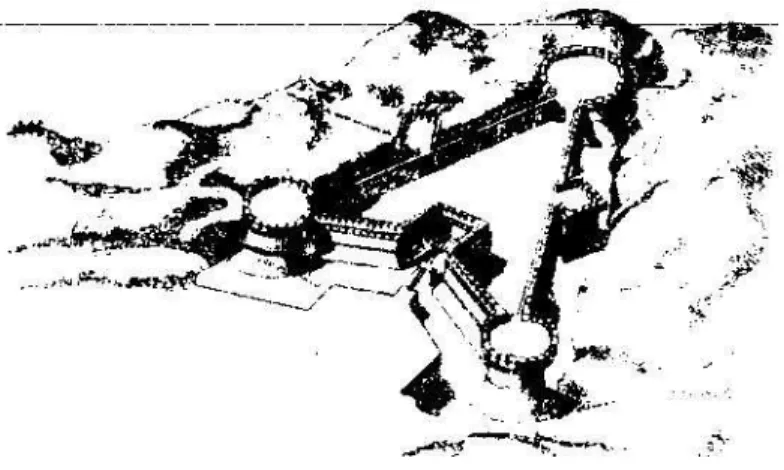 Figura 2: Francesco di Giorgio Martini, esempio di recinto fortificatori di forma triangolare