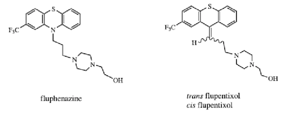 Fig. 2.8. Trifluoperazine-related compounds. 