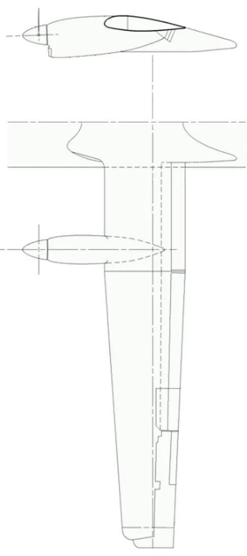 Figura 2.1: Ala del velivolo di riferimento