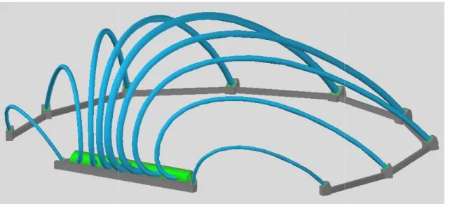 Fig. 4.24 4: opere fondazionali relative ai nove archi metallici