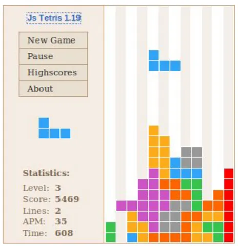 Figura 11.1.: Screenshot di JsTetris