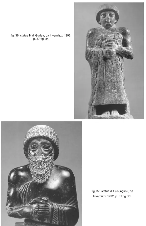 fig. 37: statua di Ur-Ningirsu, da  Invernizzi, 1992, p. 61 fig. 91. 