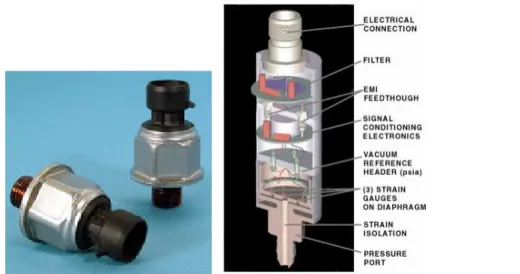 Fig. 1.3 Sensori di pressione piezoresistivi attualmente in commercio [14, 15].