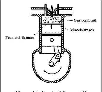 Figura 4.1: Fronte di fiamma [1]