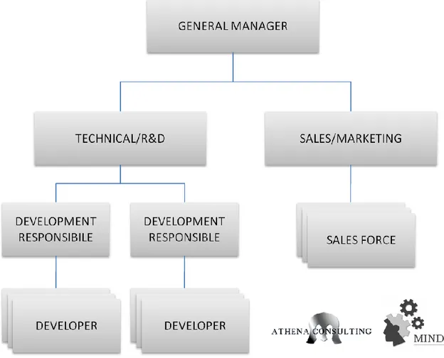 Figure 1 - Athena Consulting Organizational chart since July „09 