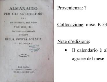 Tabelle di ragguaglio fra li nuovi pesi e misure del Regno d’Italia, e quelli usati per l’addietro   nella comune di Bologna estratte dalle tavole di ragguaglio pubblicate dallo stampatore   nazionale Veladini in Milano 1803.anno II 