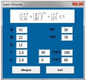 Fig. 5.16: Interfaccia grafica codice di calcolo 