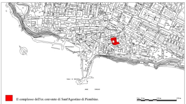 Figura 24. Planimetria del centro storico di Piombino. 