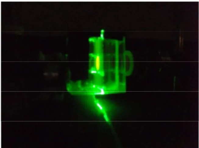 Figura 39: piano d’interesse evidenziato dal fascio laser 