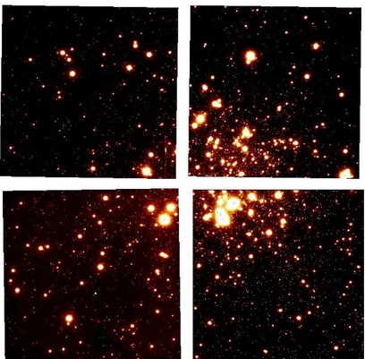 Figura 2.10: Immagine dell’ammasso globulare NGC 6638 nel filtro J a sinistra, e K S a destra