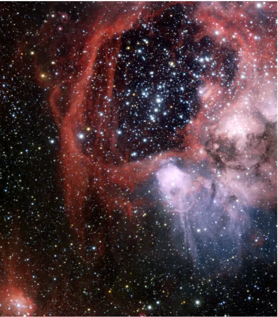 Figure 1.1: Superbubble in LHA 120-N 44 nebula, surrounding the star cluster NGC 1929