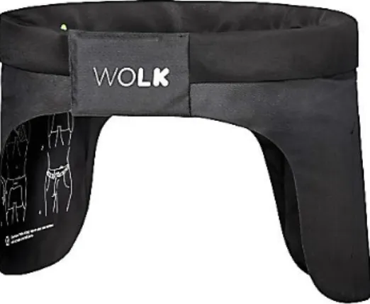 Figura 2.8: Immagine del dispositivo Cloud Hip Bag, cintura munita di airbag prodotta  dall’azienda olandese Wolk