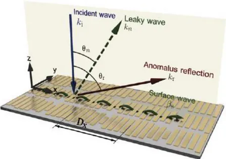 Figura 5: Rappresentazione della propagazione dell’onda superficiale 