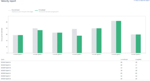 Figura 1.5: Velocity report.