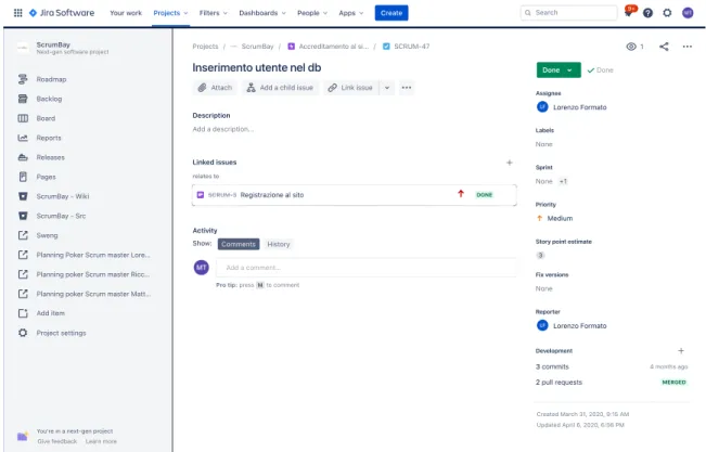 Figura 3.1: Jira Issue