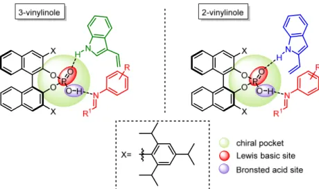 Figure 30. Coordination of the phosphoric acid to the two reaction partners 