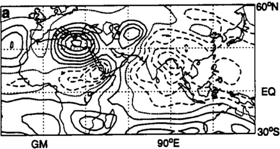Figura 1.6: Una delle prime osservazioni del meccanismo monsone-deserto. Si tratta di una mappa di omega a 477hPa, mediata per il periodo 1983-1988 sulla sola stagione estiva