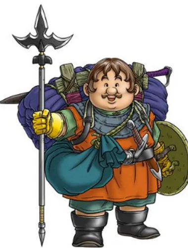Figura 4. Artwork di Sancho nel remake per NDS di Dragon Quest V. 38