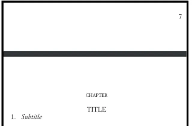Figure 3.3g - Title and subtitle together  Figure 3.3h - All titles kept in the same page with         the body 