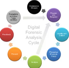 Figura 3.1: Ciclo analisi Cloud Forensics [1]