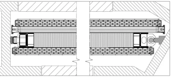 Figure 2.4: The cross section of a DT chamber