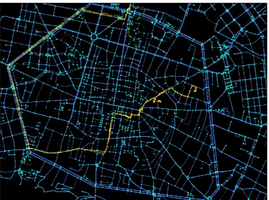 Figura 17-Traccia GPS rappresentata su SUMOPy