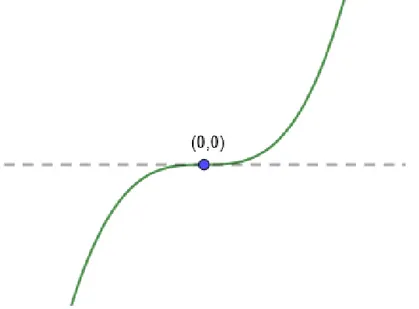 Figure 3.3: Tangent line to the curve y = x 3 at the point (0, 0).