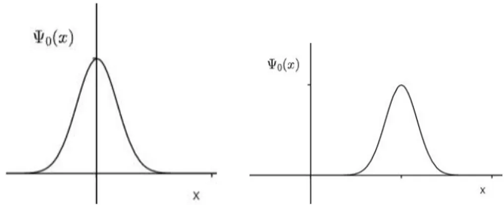 Figura 1.2: In figura possiamo osservare i due grafici di due funzioni d’onda diverse