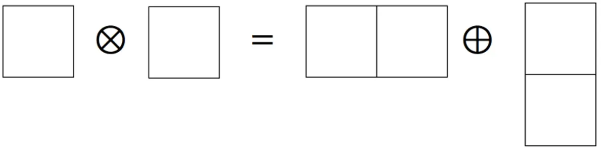 Figura 2.2: Prodotto di due rappresentazioni fondamentali..