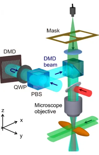 Figura 1.2: Schema dello scanning gate microscope per gas di atomi freddi realizzato dal gruppo di ricerca guidato da T