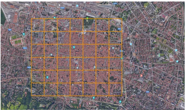 Figura 1.4: Rappresentazione logica delle stazioni a Bologna