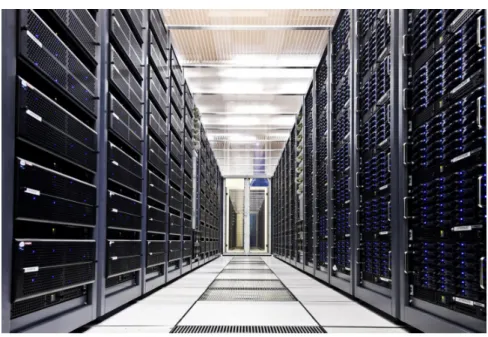 Figure 2.4: Servers at the CERN Data Centre, acting as Tier-0 for LHC experiments in the Worldwide LHC Computing Grid.