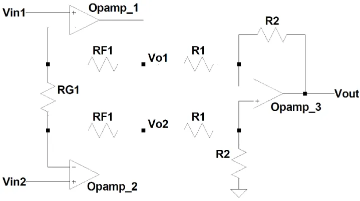 Figura 8 – Amplificatore per strumentazione 