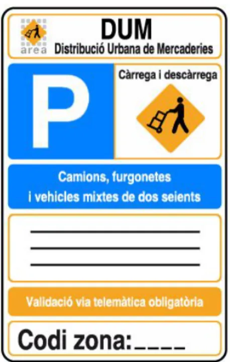 Figura 2.1: Un cartello che indica la regolamentazione di quel parcheggio come area DUM