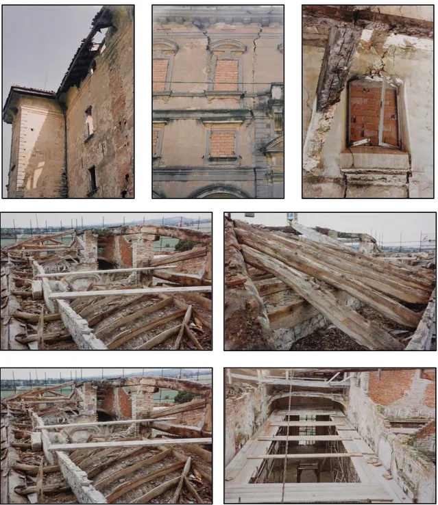 Figura 11-12-13-14-15-16-17: Foto di come si presentava la Villa negli anni novanta  