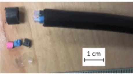 Figure 3.24: A particular of the quantity of material lost by the left edge of the sample to make the connection possible.