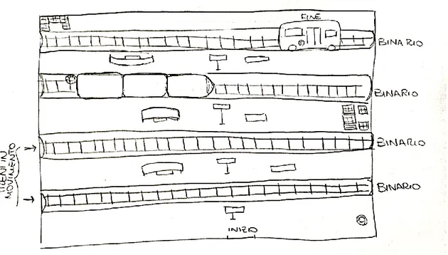 Fig. 1.4 Disegno dell’ambiente del 3 ° livello  