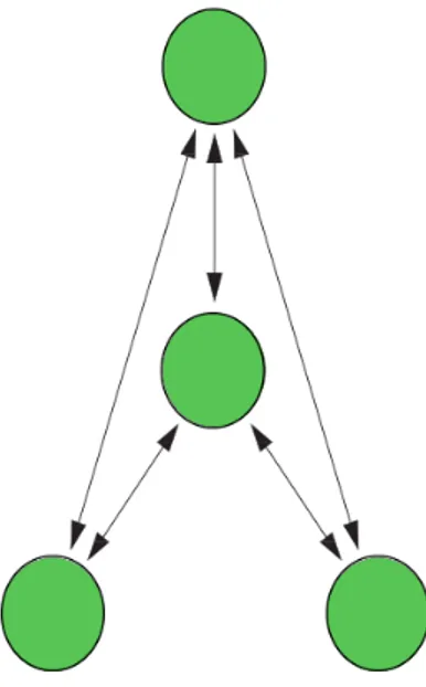 Figura 1.4: Topologia a mesh. Si hanno solo nodi router.