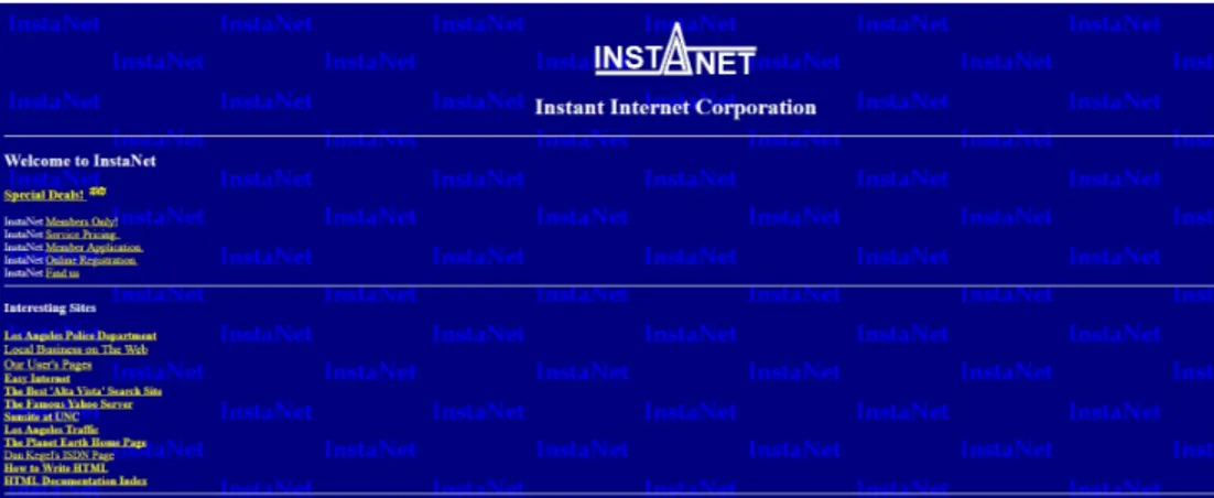 Figura 1.3: Sito sviluppato durante il periodo del web1.0. Si vede chiaramente come l’utilizzo sia una semplice fonte di dati, una biblioteca online, ed il layout risulta scombinato in uno schermo largo.