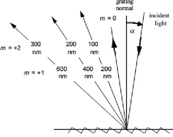 Figure 3.2: Scheme of the overlap of light from several diffraction orders [34]