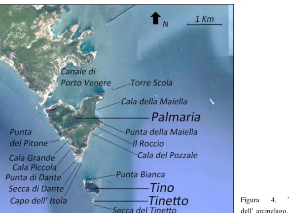 Figura  4.  Toponimia    dell’  arcipelago.  