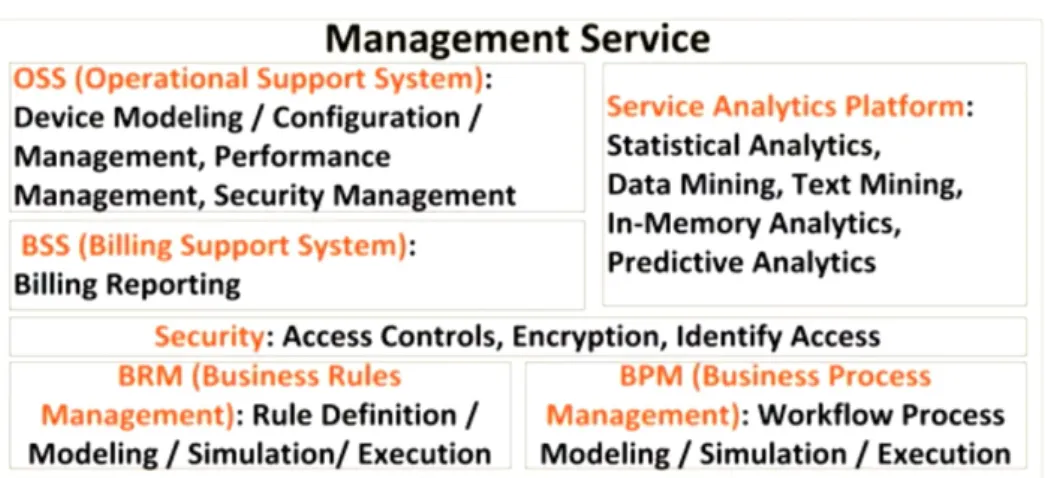 Figura 1.11: IoT Architecture - Management services layer [12]