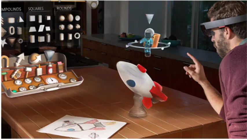 Figura 1.6: Microsoft HoloLens, da: https://www.microsoft.com/ microsoft-hololens/en-us